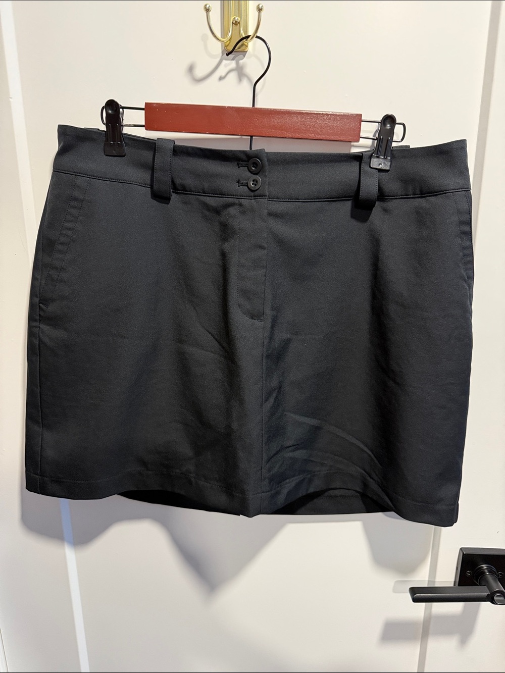 Nike Golf Black Mini Skort with Belt Loops Dressy Size 12 EUC